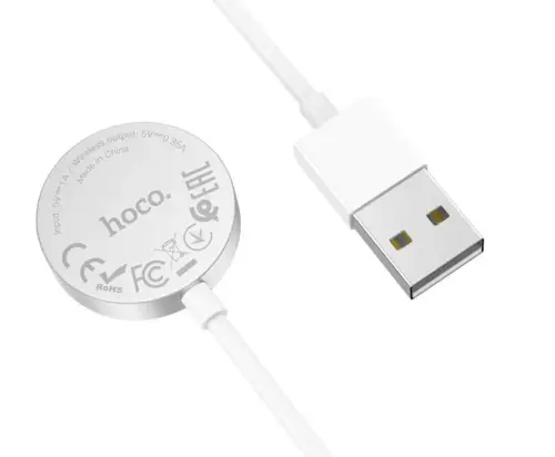Беспроводное зарядное устройство HOCO CW39C для iWatch (белое)