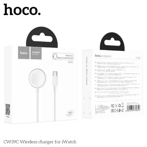 Беспроводное зарядное устройство HOCO CW39C для iWatch (белое)