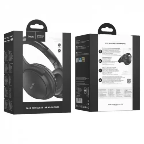 Беспроводные наушники HOCO W40 Mighty Bluetooth (чёрные)