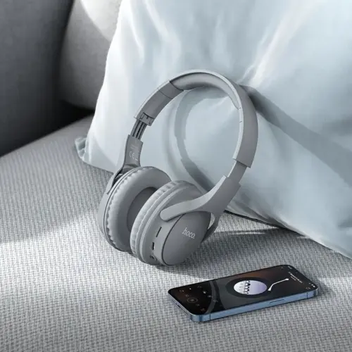 Беспроводные наушники HOCO W40 Mighty Bluetooth (серые)