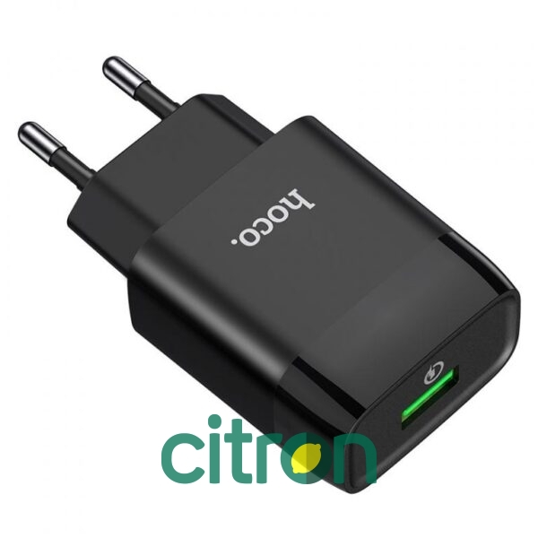 HOCO C72Q Glorious set încărcător QC 3.0 cu un singur port (Type-C) (UE), (2 culori)