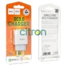 HOCO C72Q Glorious set încărcător QC 3.0 cu un singur port (Type-C) (UE), (2 culori)