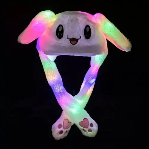 Glowing cap bunny rainbow