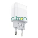 HOCO C73A Glorious Dual port charger Lightning (EU), White