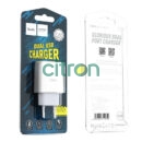 HOCO C73A Glorious Dual port charger Lightning (EU), White
