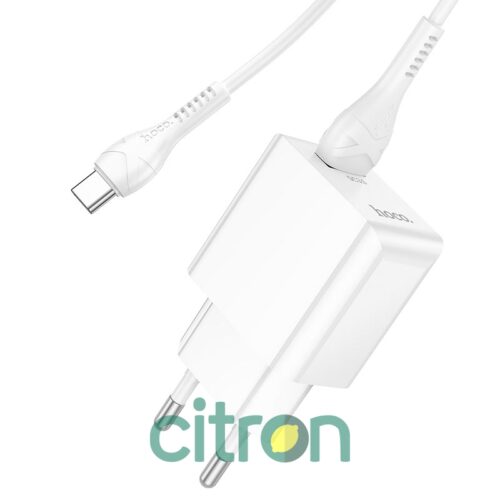 HOCO C98A Proton single port QC3.0 charger set (Type-C)(EU) white