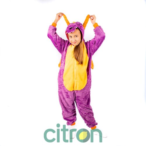 Кигуруми Dragon purple ( 110, 120, 130, 140 )