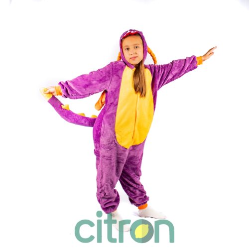 Кигуруми Dragon purple ( 110, 120, 130, 140 )
