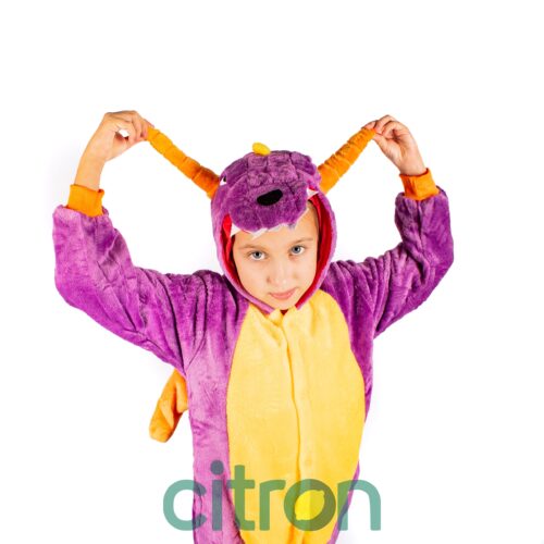 Кигуруми Dragon purple ( 110, 120, 130, 140 )