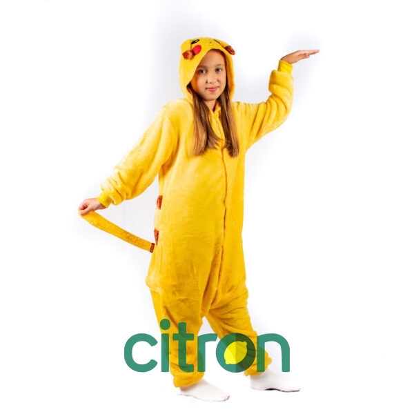 Кигуруми Pikachu ( 80, 90, 100, 110, 120, 130, 140, S, M, L, XL )