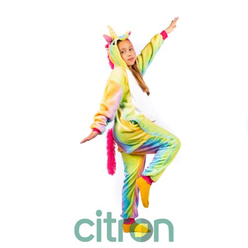 Кигуруми Unicorn multicolored horn ( 110, 120, 130, 140, S, M, L )
