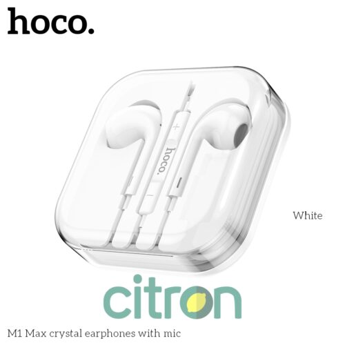 M1 Max crystal Earphone with mic (black / white)