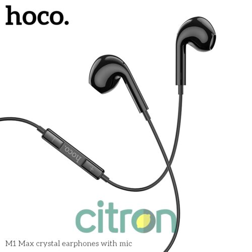 M1 Max crystal Earphone with mic (black / white)