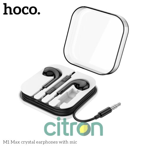 M1 Max crystal Earphone with mic (black / white)