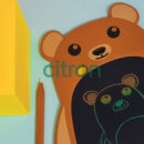 Tabletă de desen Bear 8,5 inch (2 culori)