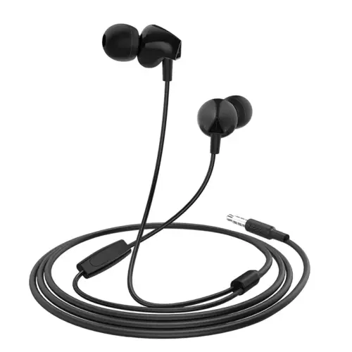 Проводные наушники HOCO M60 Perfect Sound Universal с микрофоном (чёрные)