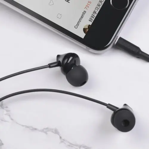 Проводные наушники HOCO M60 Perfect Sound Universal с микрофоном (чёрные)