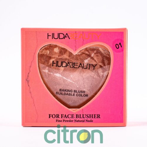 Пудра-хайлайтер для лица HudaBeauty  (H72021) сердце