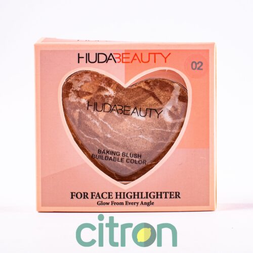 Пудра-хайлайтер для лица HudaBeauty  (H72021) сердце
