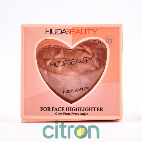Пудра-хайлайтер для лица HudaBeauty  (H72021) сердце