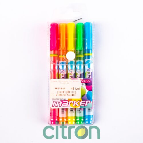 T / Marker OR 5 culori PVC subțire_ Preț pentru 5 buc.(16*24)