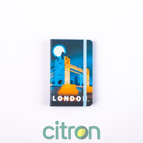 Notebook "City" margine de culoare_9*14cm" (96file)