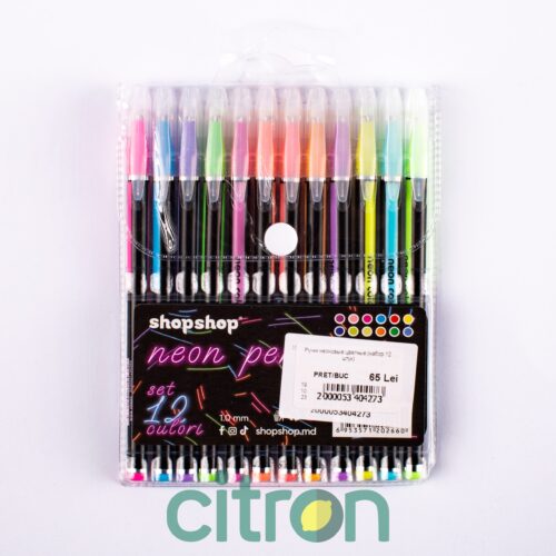 Pixuri colorate neon (set de 12)