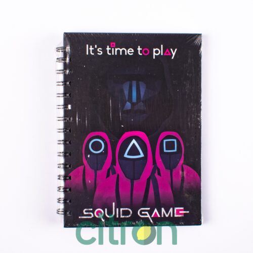 Caiet cu spirală A5/80 foi. "Squid Game" tv.cover.,80g/mp, clit.,6v.
