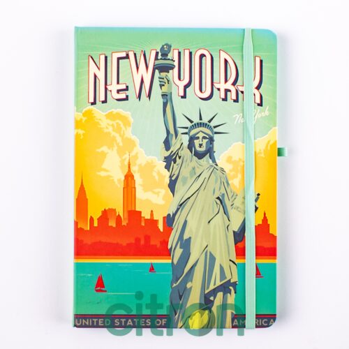 Notebook "City" margine color_14.5*21cm" (80file) New York