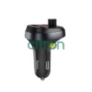 E41 In-car audio wireless FM transmitter black
