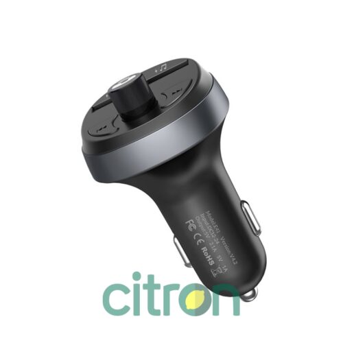 E41 In-car audio wireless FM transmitter black