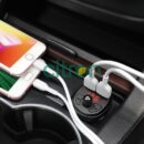 E41 In-car audio wireless FM transmitter black