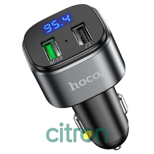 E67 Fighter QC3.0 car BT FM transmitter (Black)