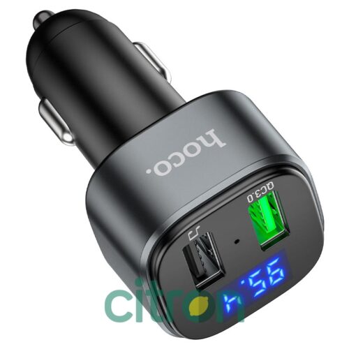 E67 Fighter QC3.0 car BT FM transmitter (Black)