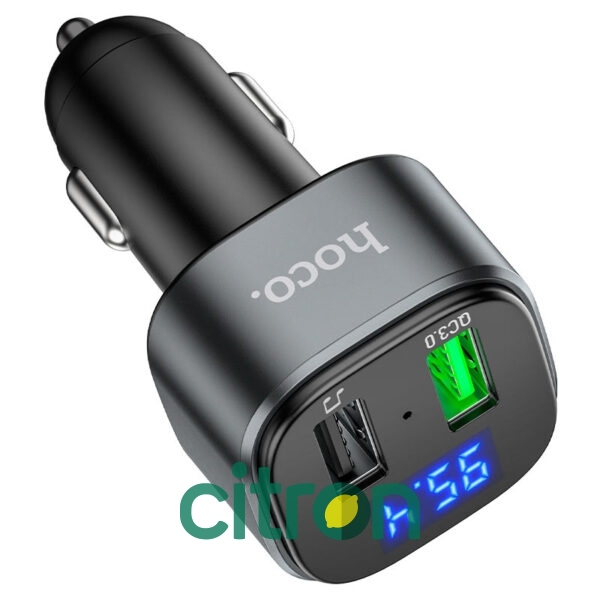 E67 Fighter QC3.0 car BT FM transmitter (Black)