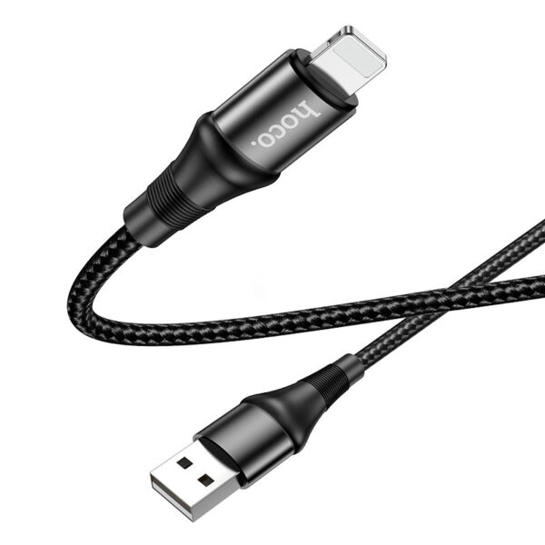 Кабель зарядки и передачи данных HOCO X50 Excellent USB to Lightning для iPhone (чёрный)
