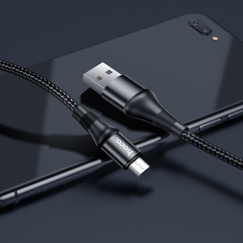 Кабель зарядки и передачи данных HOCO X50 Excellent USB to Micro USB (чёрный)