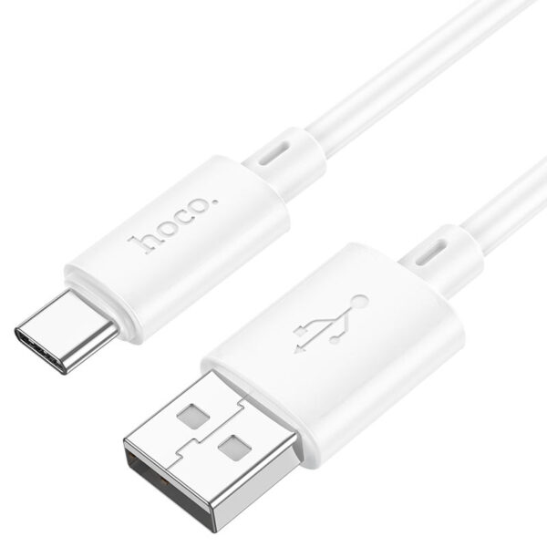 Кабель зарядки и передачи данных HOCO X88 Gratified USB to Type-C (белый)