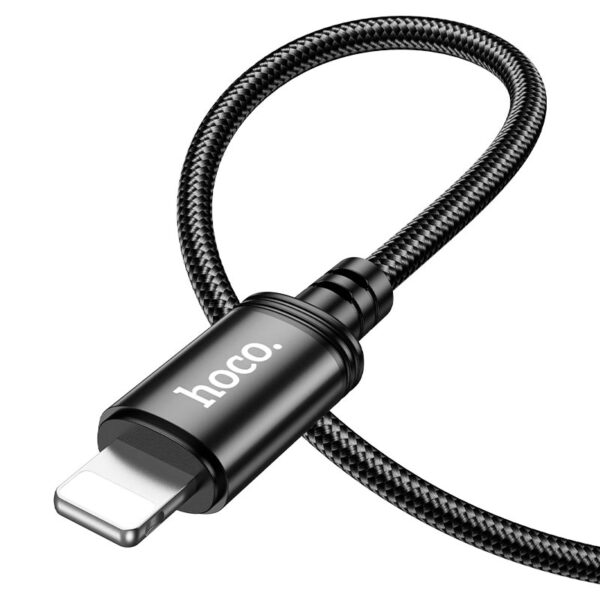 Кабель зарядки и передачи данных HOCO X89 Wind PD Lightning для iPhone (чёрный)