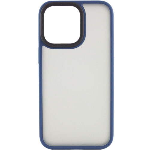 TPU+PC чехол Metal Buttons для Apple iPhone 15 Pro (6.1") (Синий)