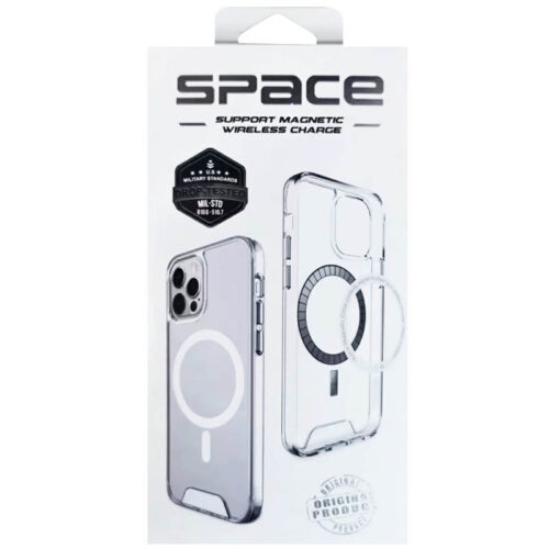 Carcasă TPU Space cu MagSafe pentru Apple iPhone 14 / 14 Plus / 14 Pro / 14 Pro Max (Transparent)
