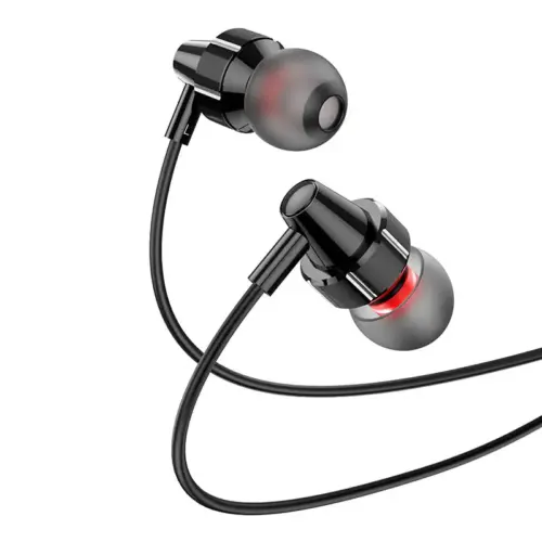 Проводные цифровые наушники HOCO M90 Delight Type-C с микрофоном (Black Shadow / чёрные)
