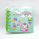 Блокнот CUTE UNICORN со спиральным зажимом "3 цвета" (131*131 мм)