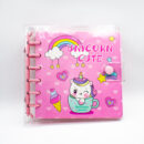 Блокнот CUTE UNICORN со спиральным зажимом "3 цвета" (131*131 мм)