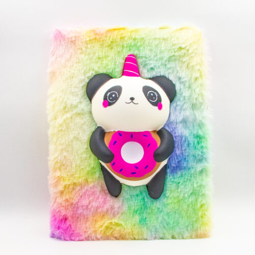 Blocnotes cu blană "Panda Girl" (80 pagini)