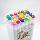 Set de markere / stilouri "Weibo, Twin Marker" (24 culori)
