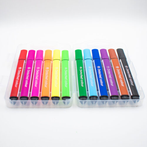 Set de markere lavabile / stilouri "Weibo, WB-11001-12" (12 culori)