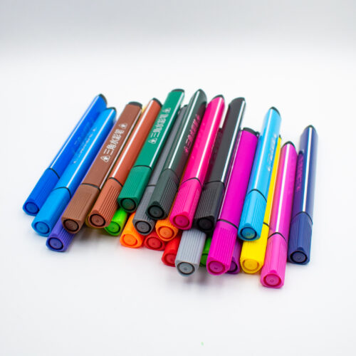 Set de markere lavabile / stilouri "Weibo, WB-11001-24" (24 culori)