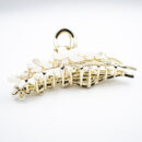 Clemă de păr crab: flori, perle / pietre (metal)