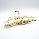 Clemă de păr crab: flori, perle / pietre (metal)